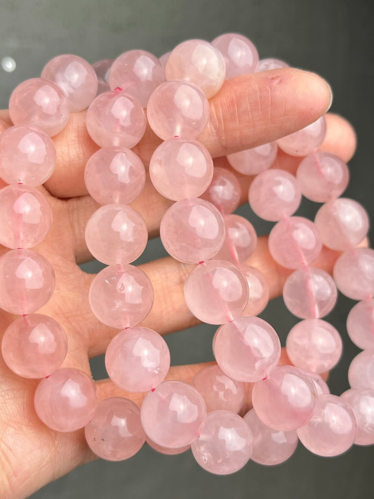 Rosenkvarts armbånd 11mm+