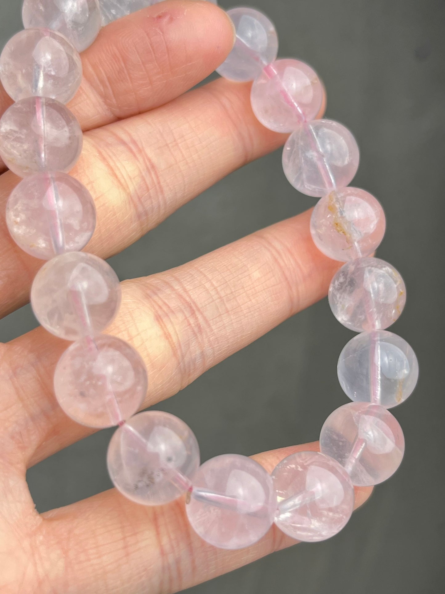 Rosenkvarts armbånd 11mm+