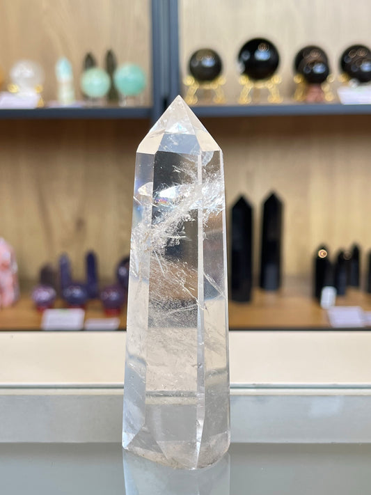 Bergkrystall klarkvarts tårn