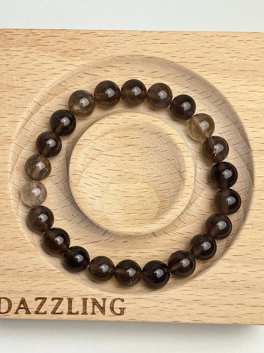 Røykkvarts armbånd 8mm+