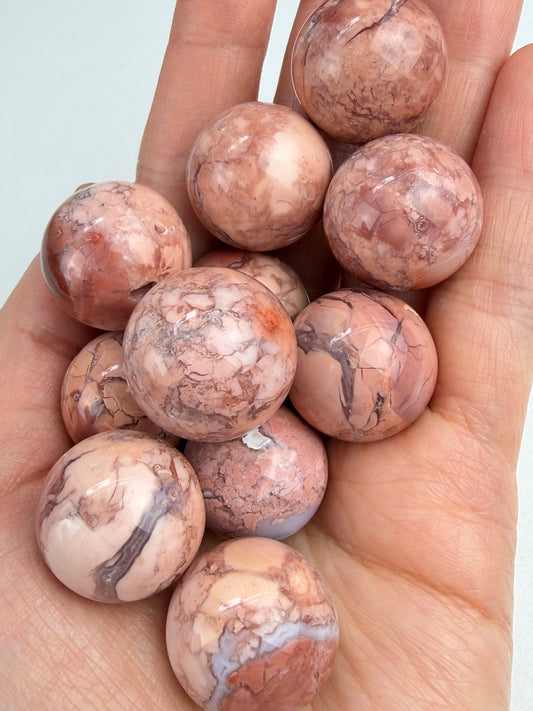 Rosa Agat (Cotton Candy Agate)mini kule