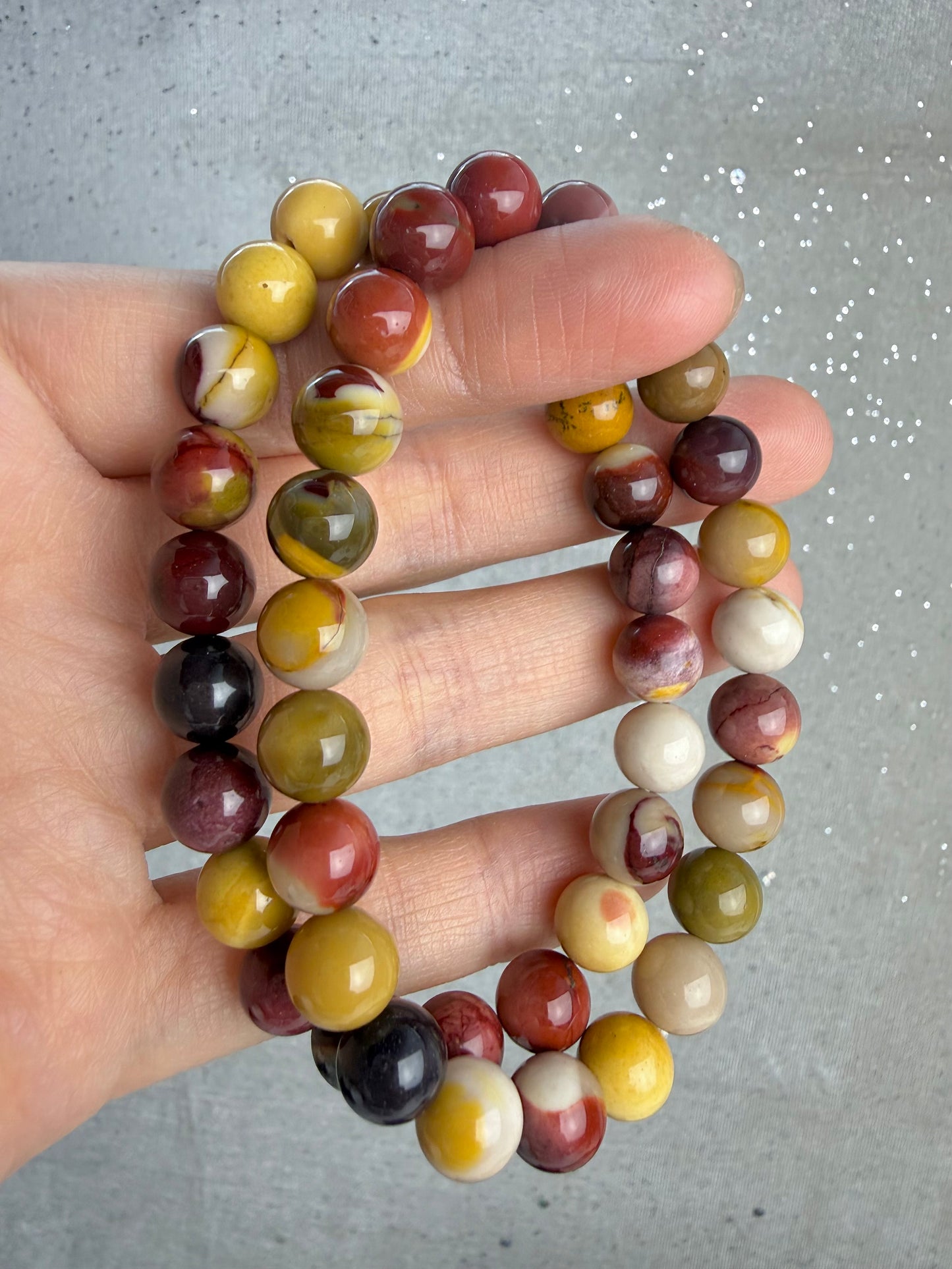 Mookaite armbånd 8mm+