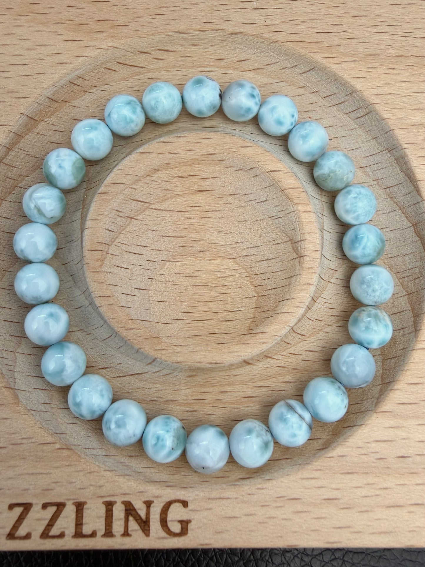 Larimar armbånd 7mm+