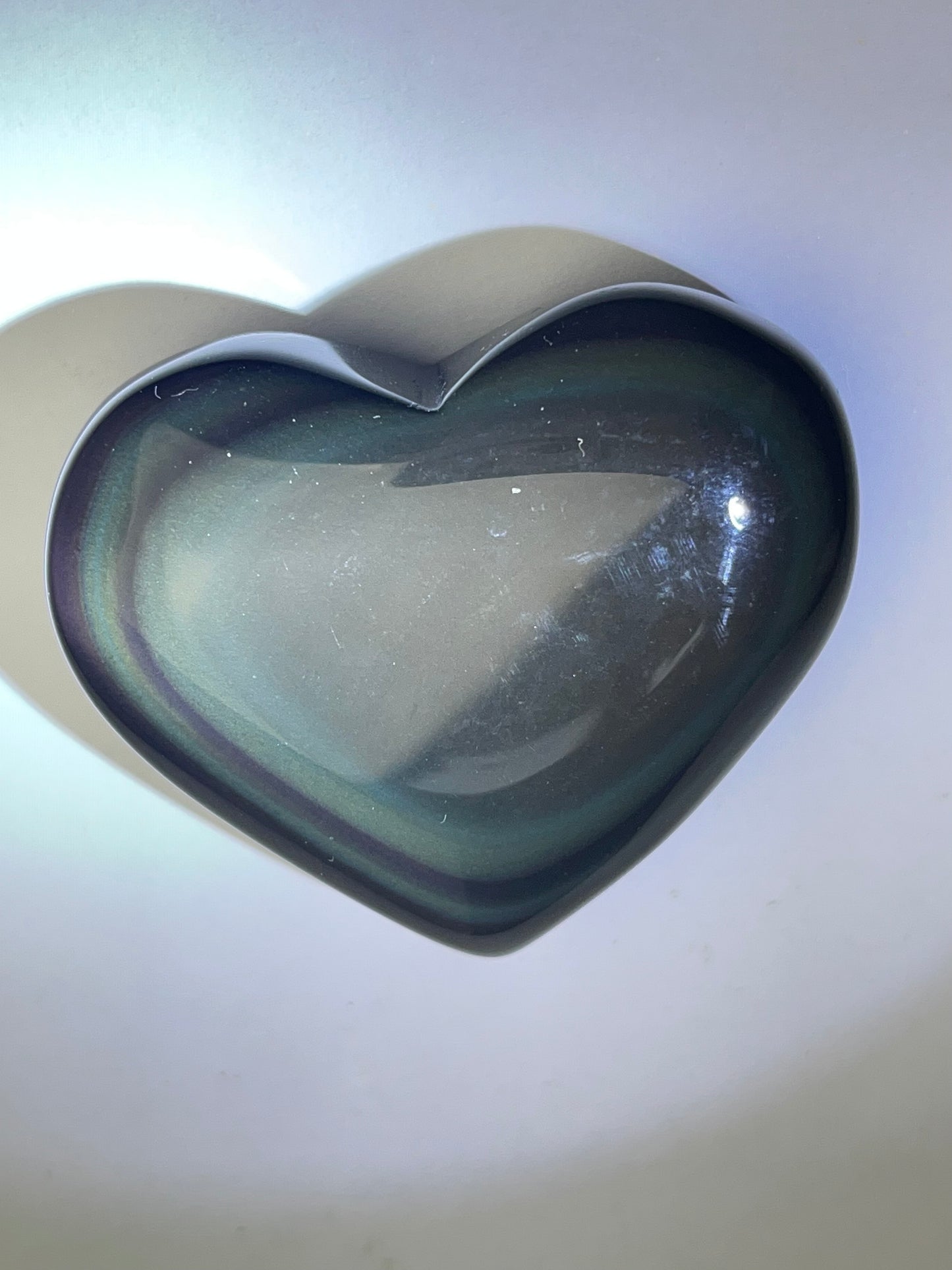 Regnbue obsidian Hjerte