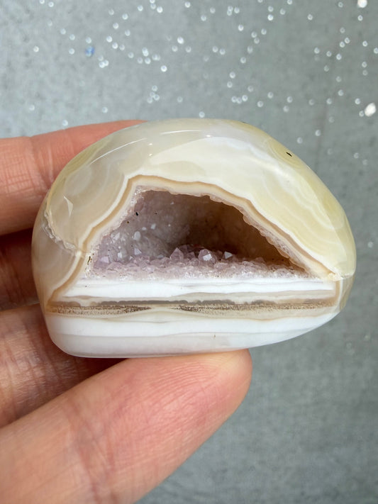 Druzy agat geode