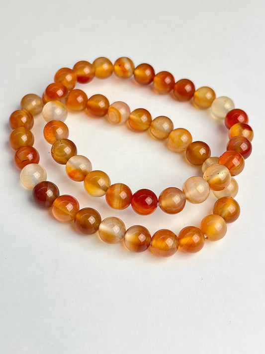 Karneol armbånd 8mm+