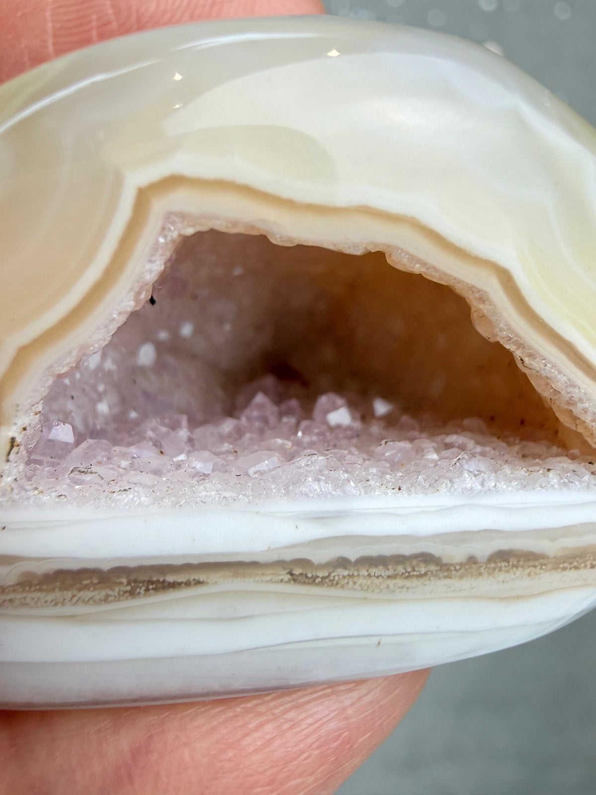 Druzy agat geode