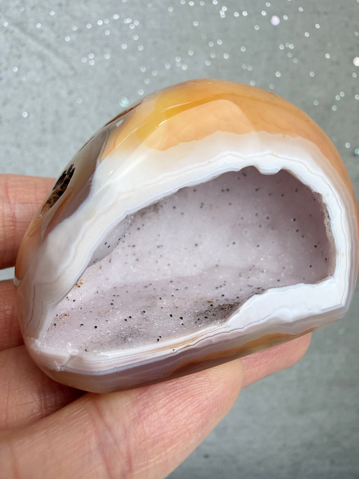 Druzy agat geode
