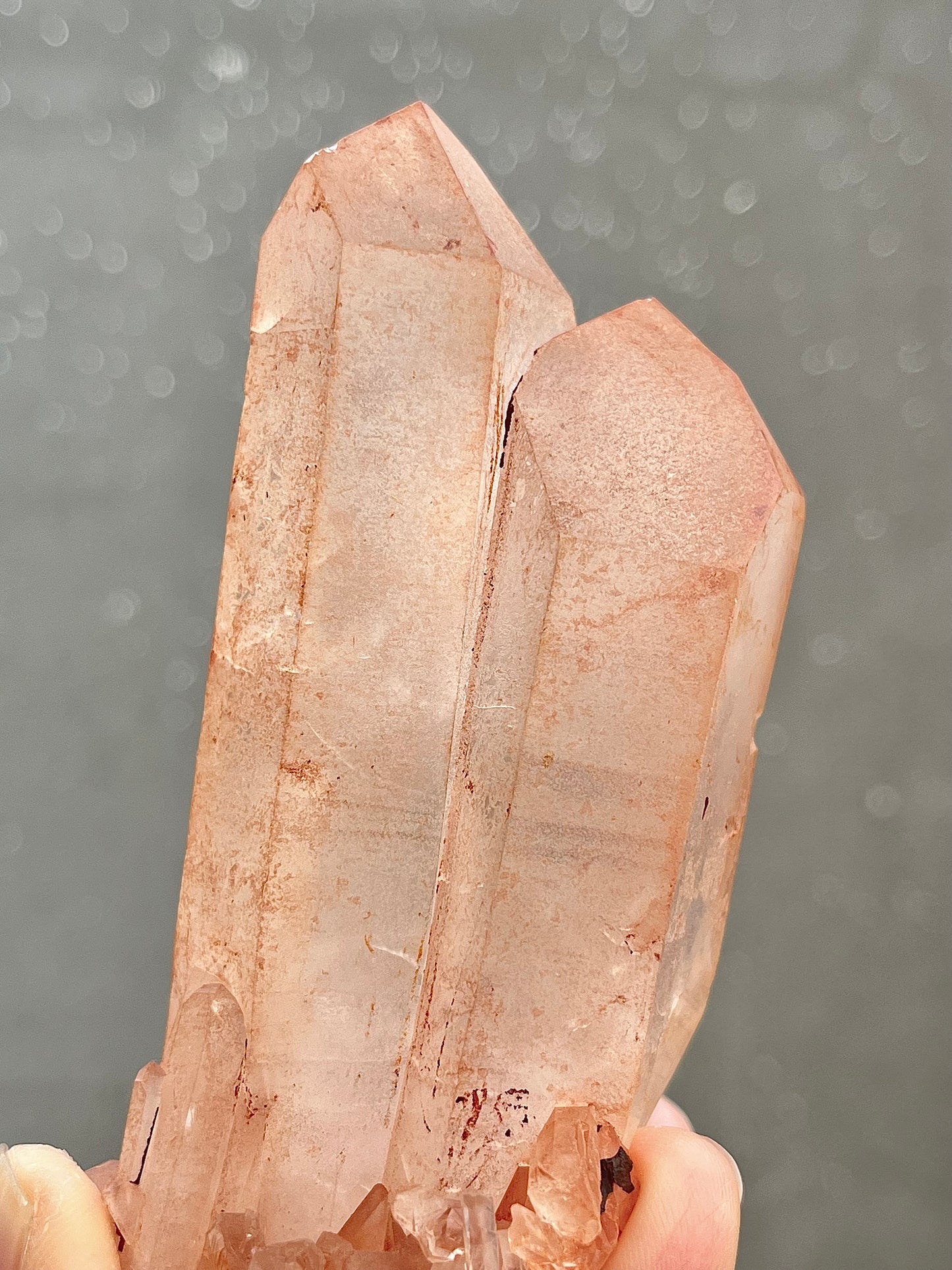 Quartz group with hematite