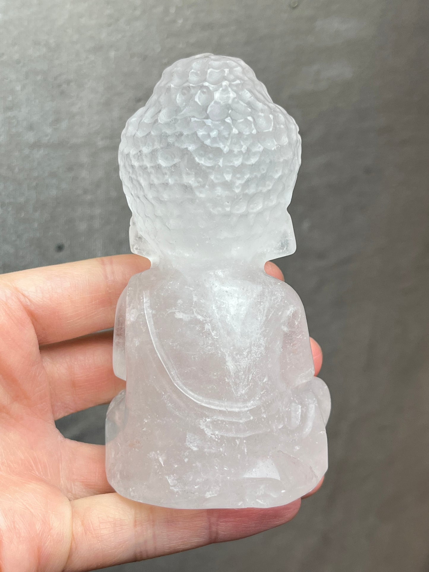 Bergkrystall klarkvarts Buddha XL,10cm
