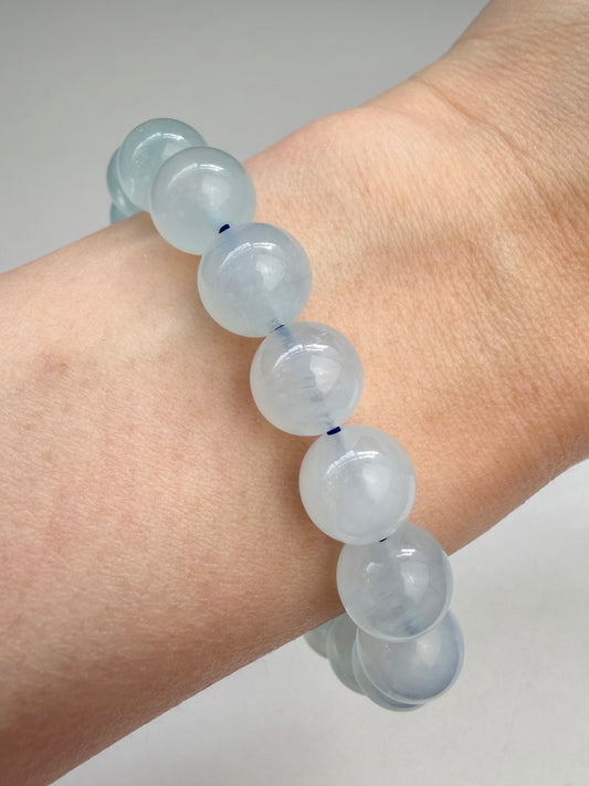 Akvamarin armbånd 10mm+