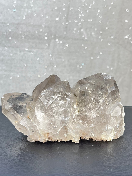 Smoky Quartz Cluster with Rutile from Brazil