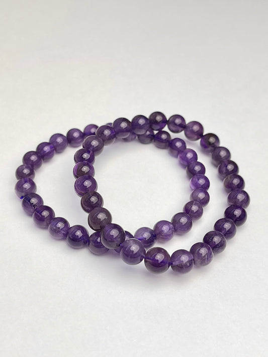 Ametyst armbånd 7mm+