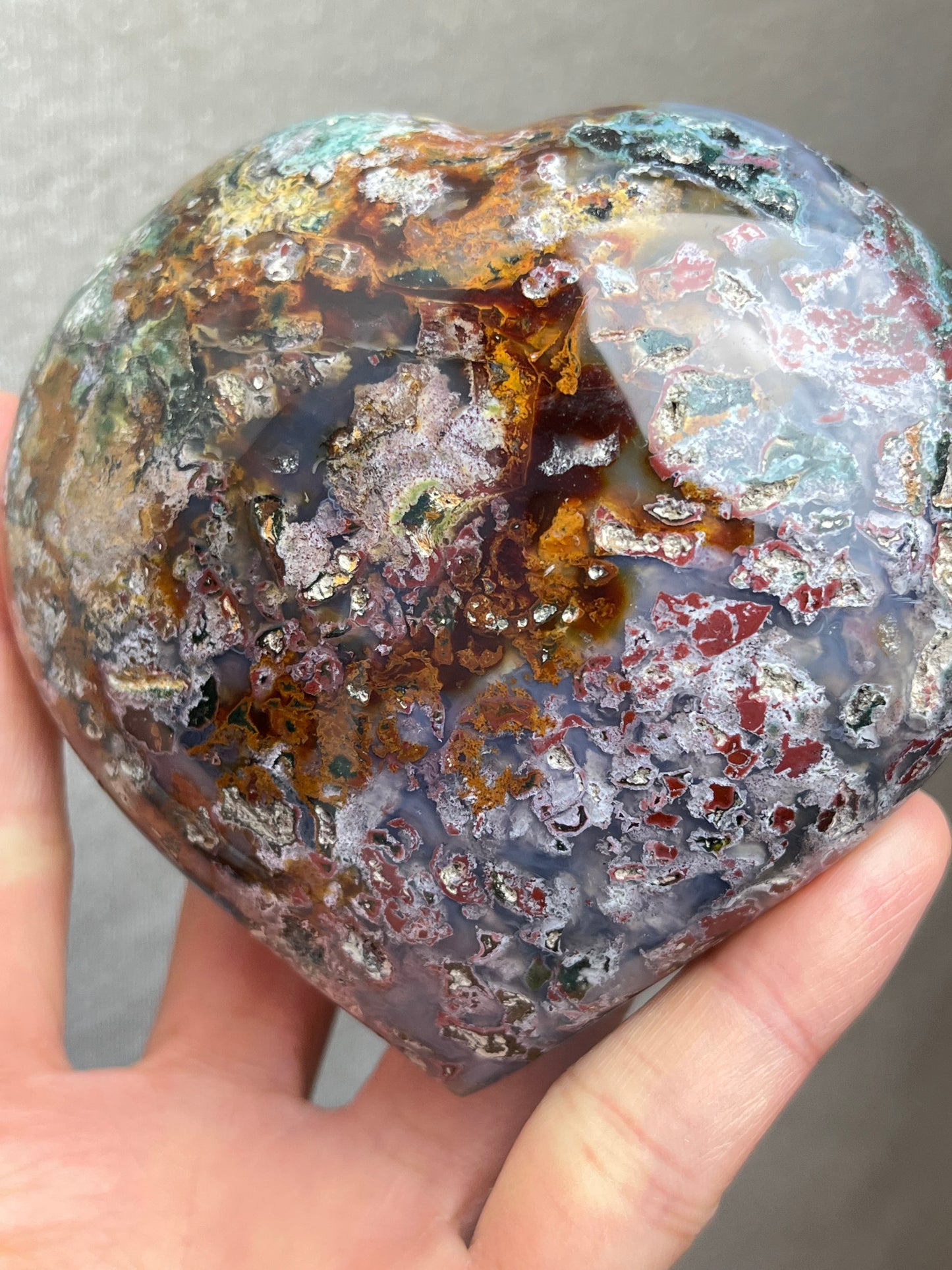 Jaspis(Cosmic jaspis) Hjerte