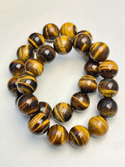 Tigerøye armbånd 14mm+