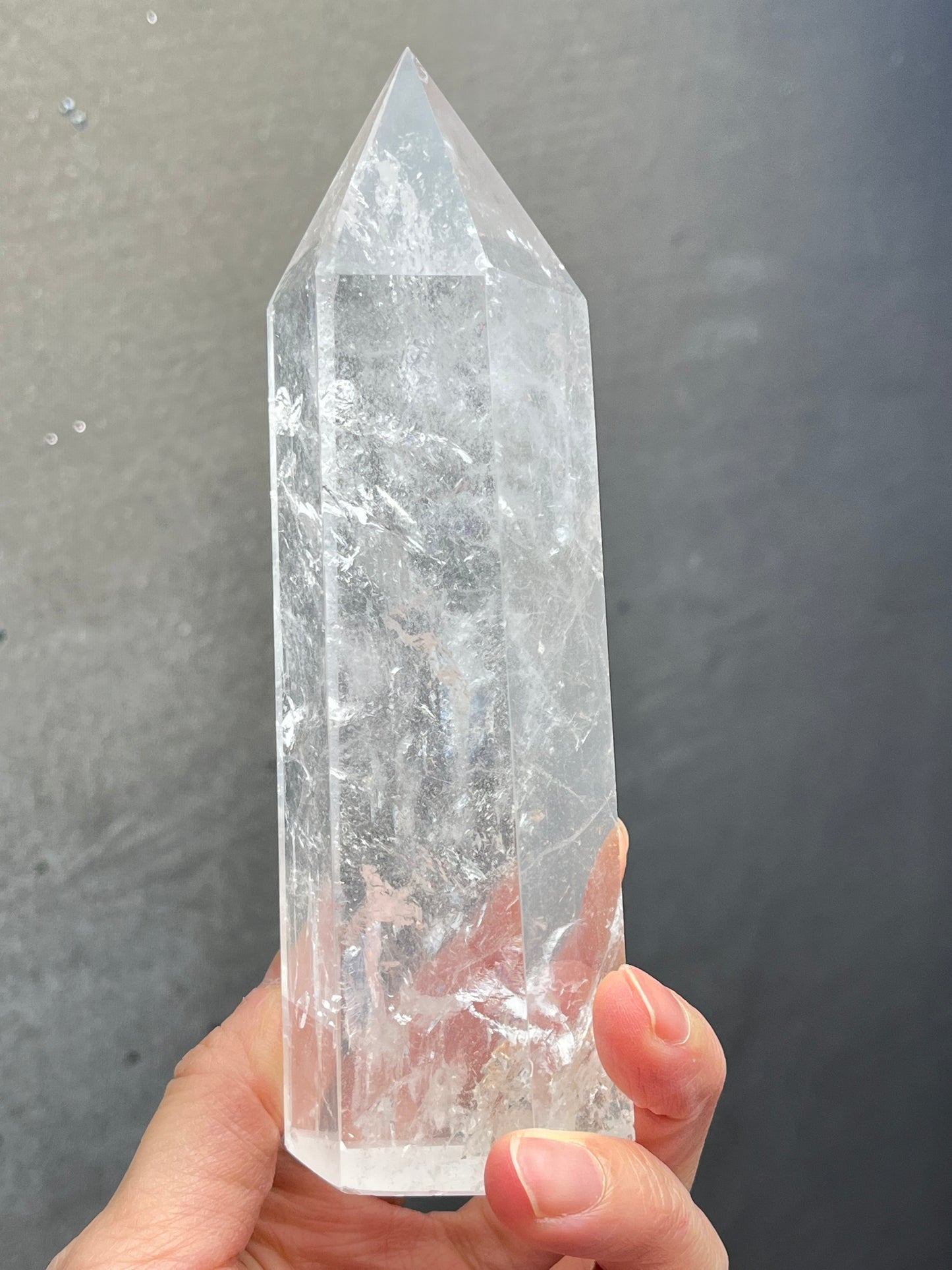 Bergkrystall klar kvarts tårn