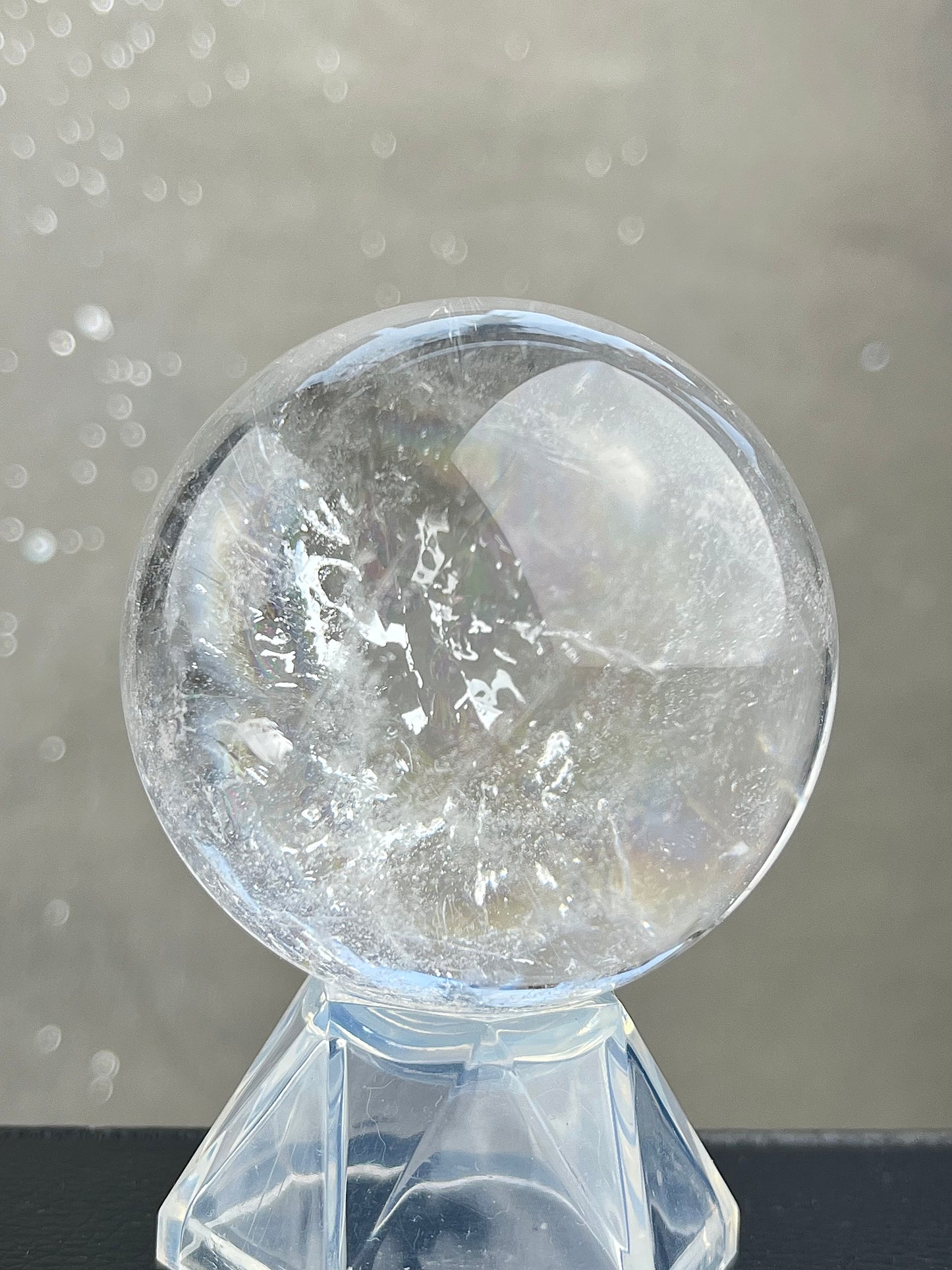 Bergkrystall klarkvarts kule