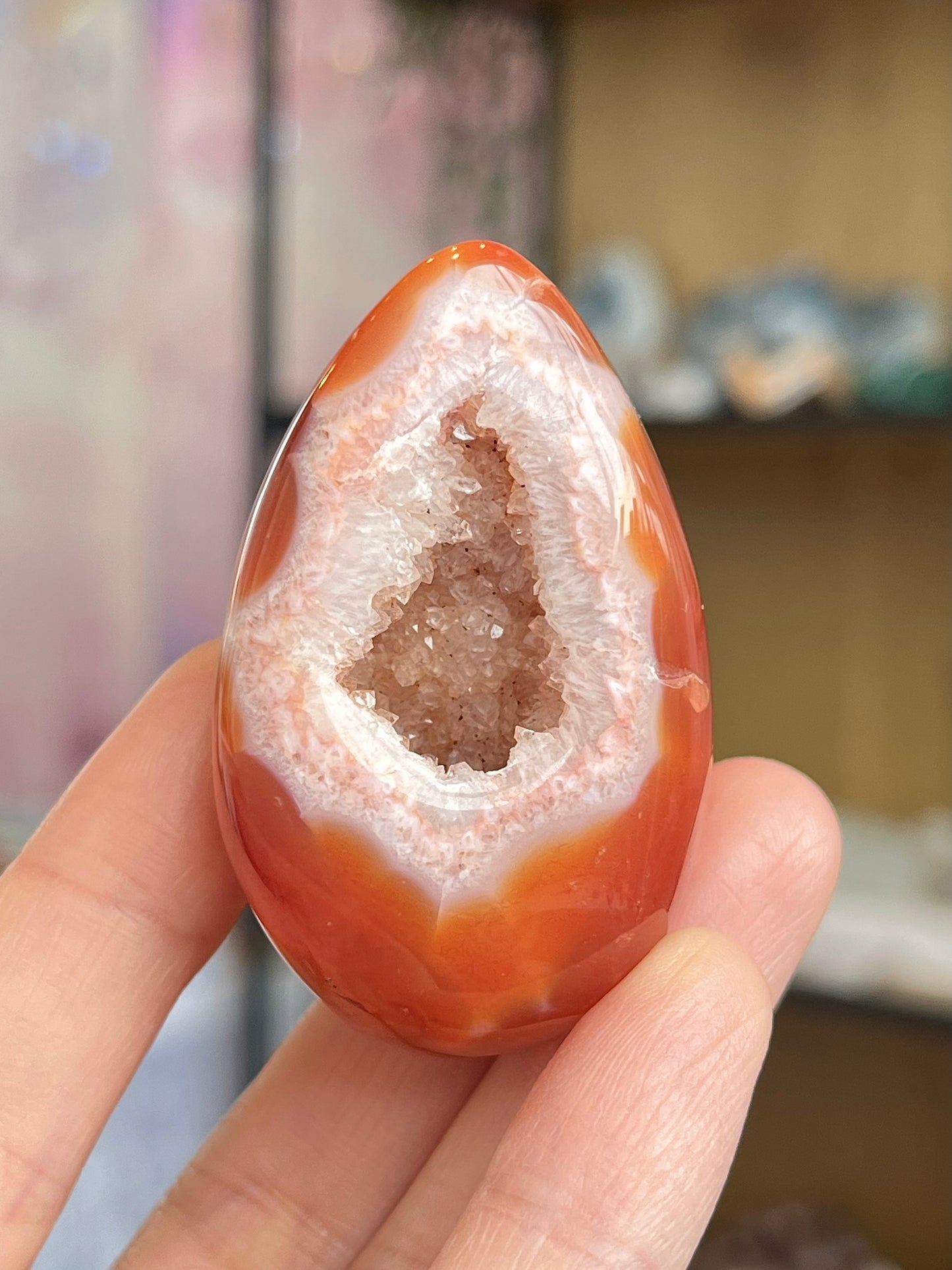 Druzy Karneol Egg