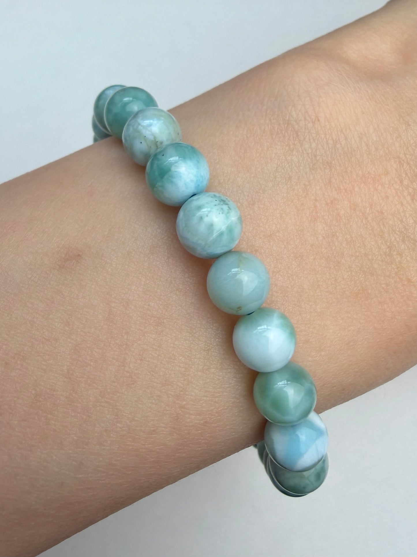 Larimar armbånd 7mm+