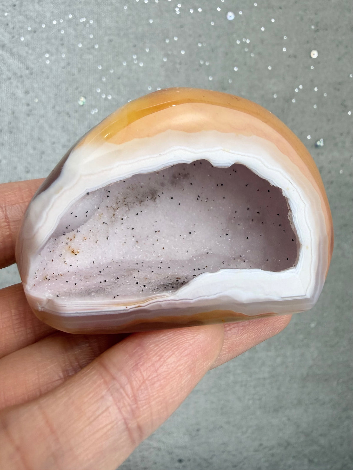 Druzy agat geode