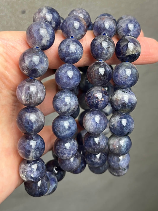 Iolitt armbånd 11-12mm+