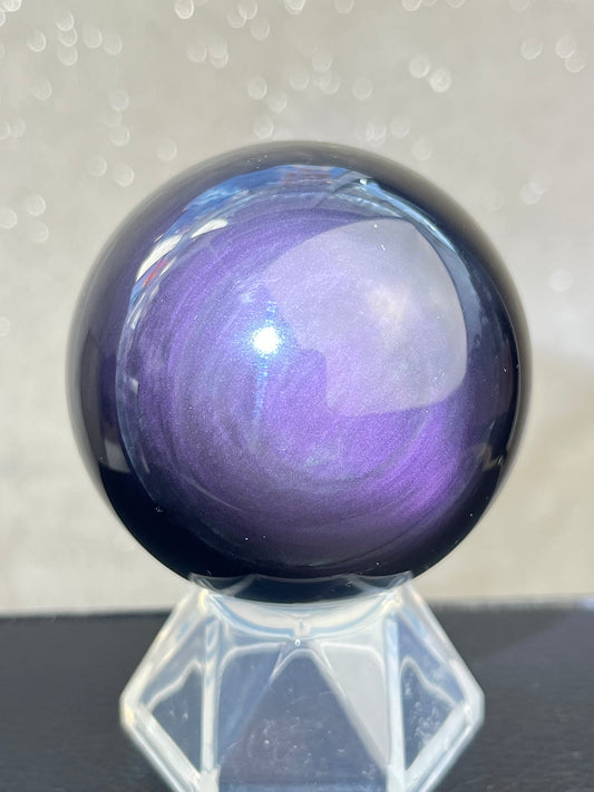 Regnbue obsidian kule