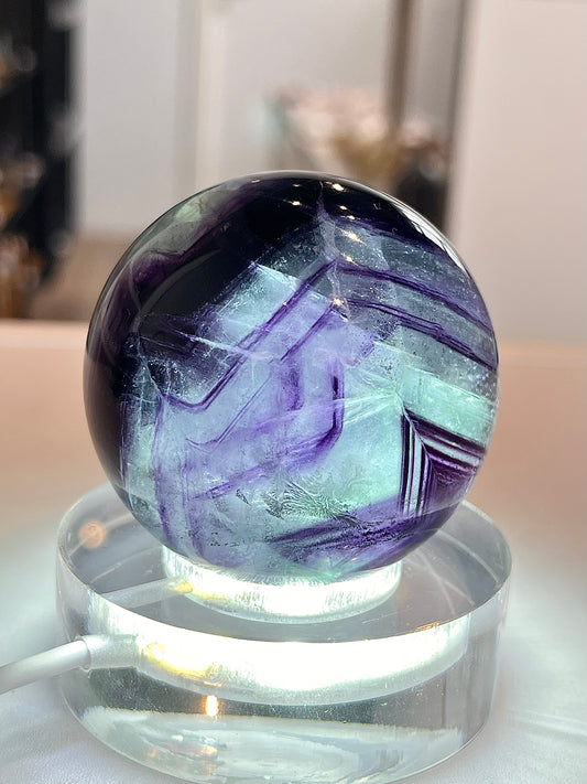 Rainbow Fluorite Sphere