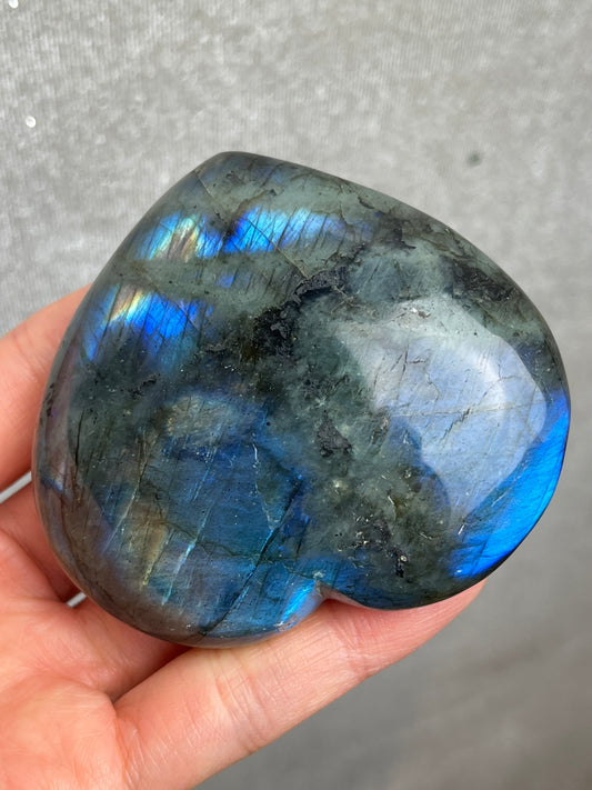 Labradoritt Hjerte 7cm