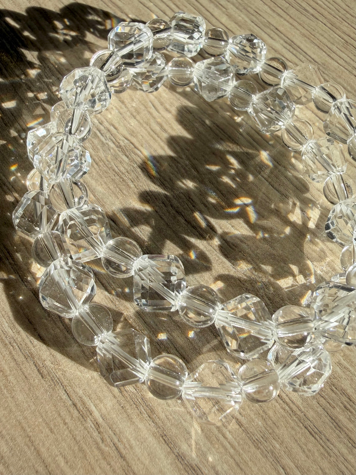 Bergkrystall klarkvarts armbånd 8mm+