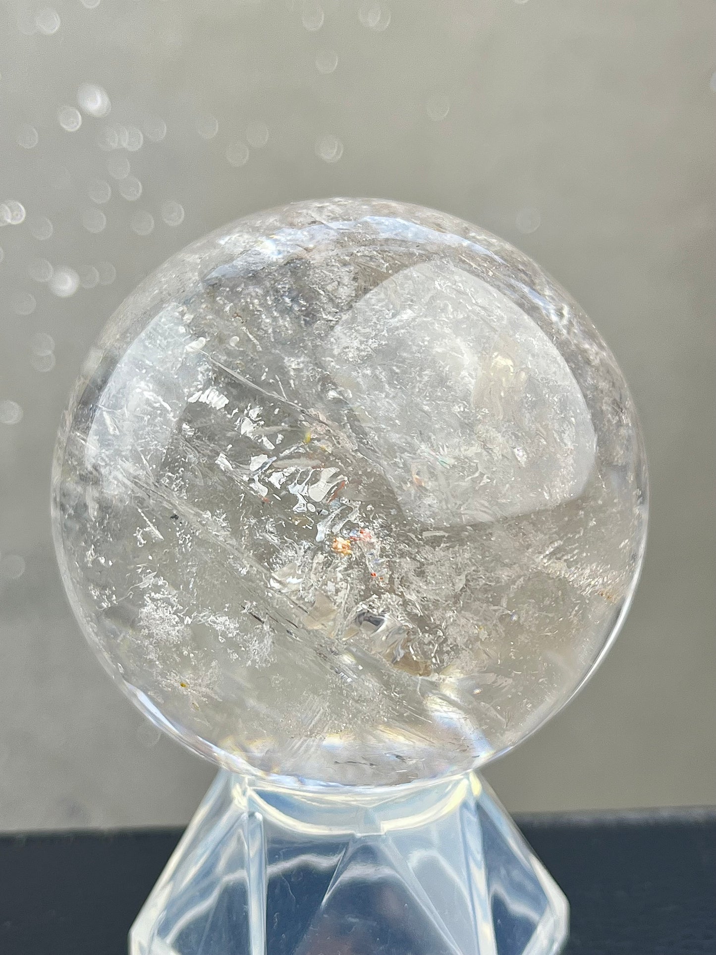 Bergkrystall klarkvarts kule