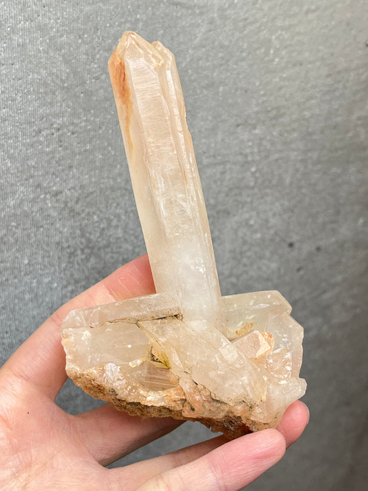 Kvarts gruppe med jernoksid