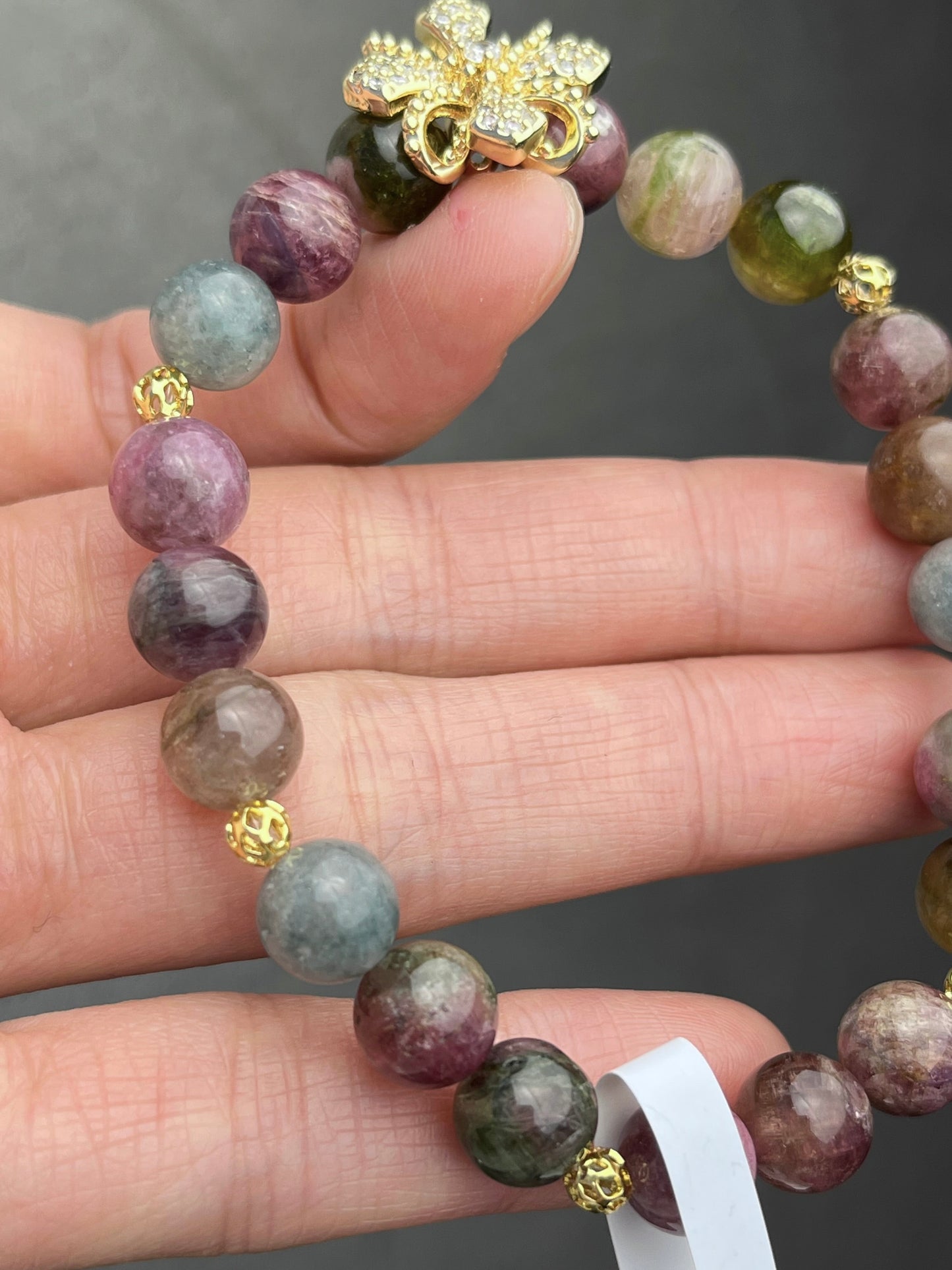 Handmade tourmaline bracelet