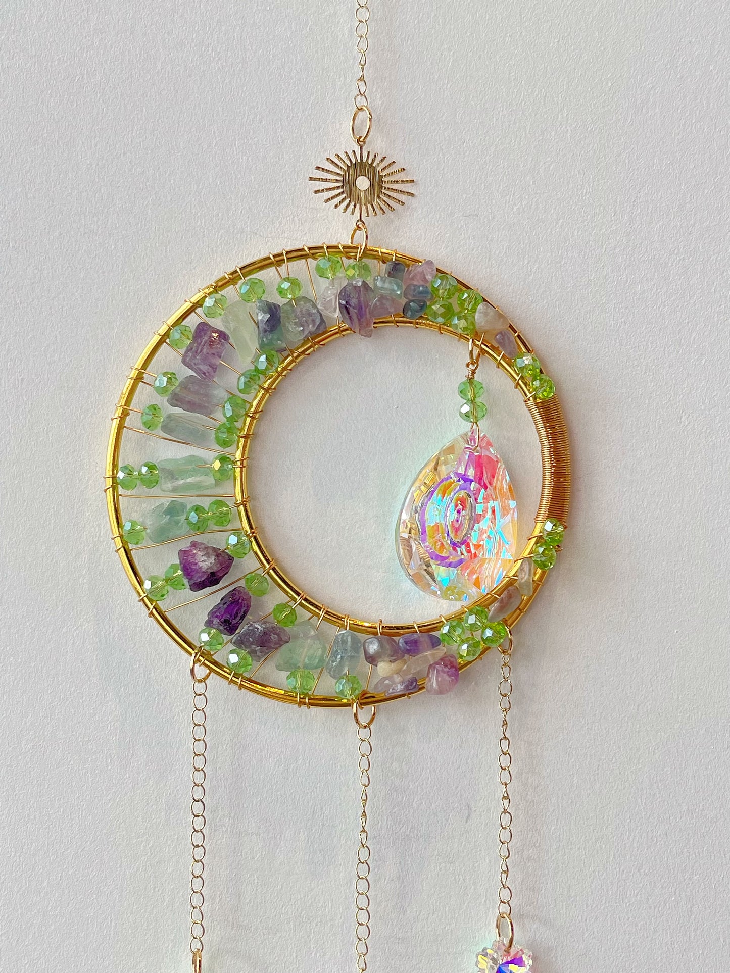 Krystall solfanger, Fluoritt