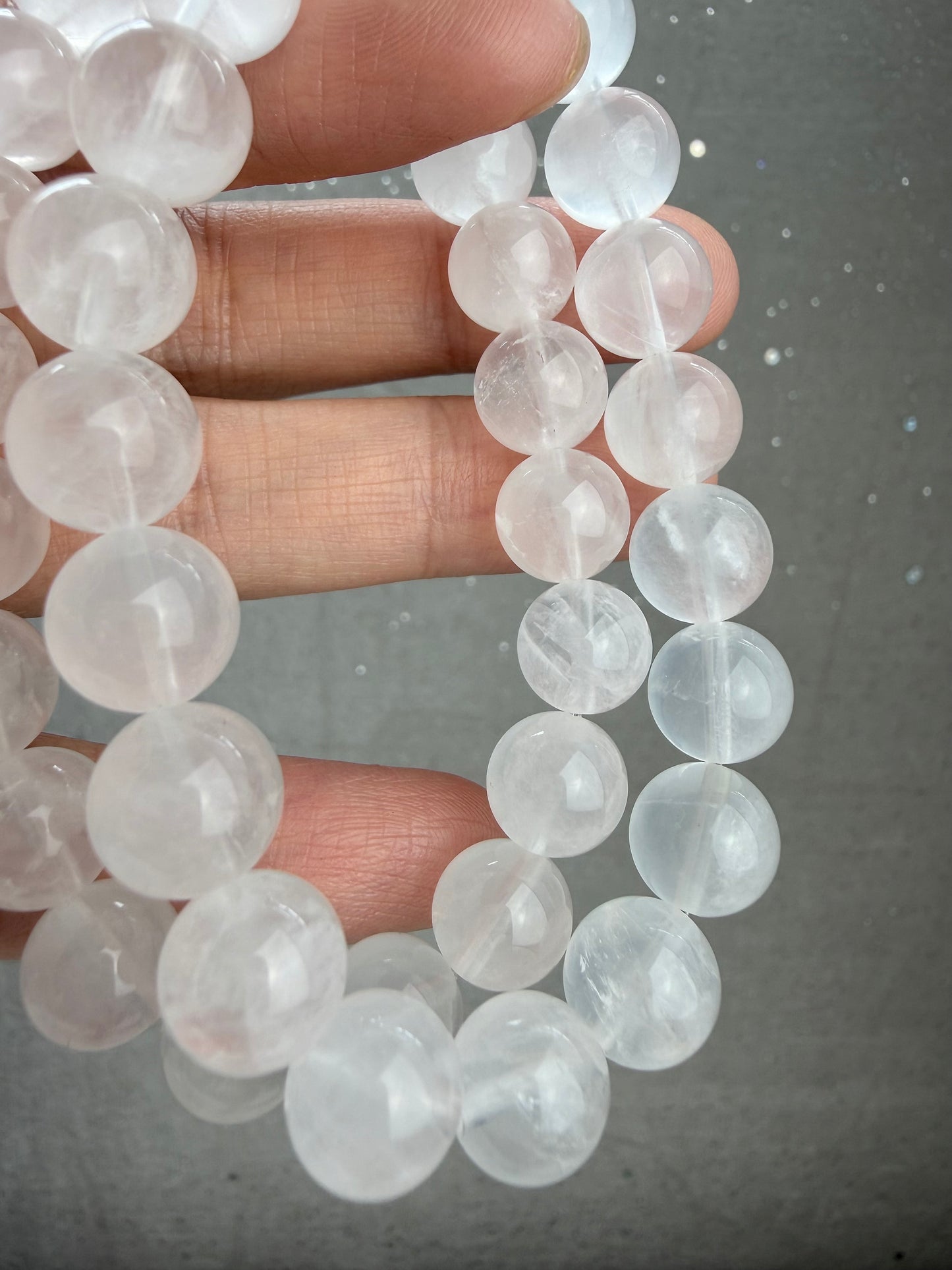 Melkekvarts armbånd 10mm+