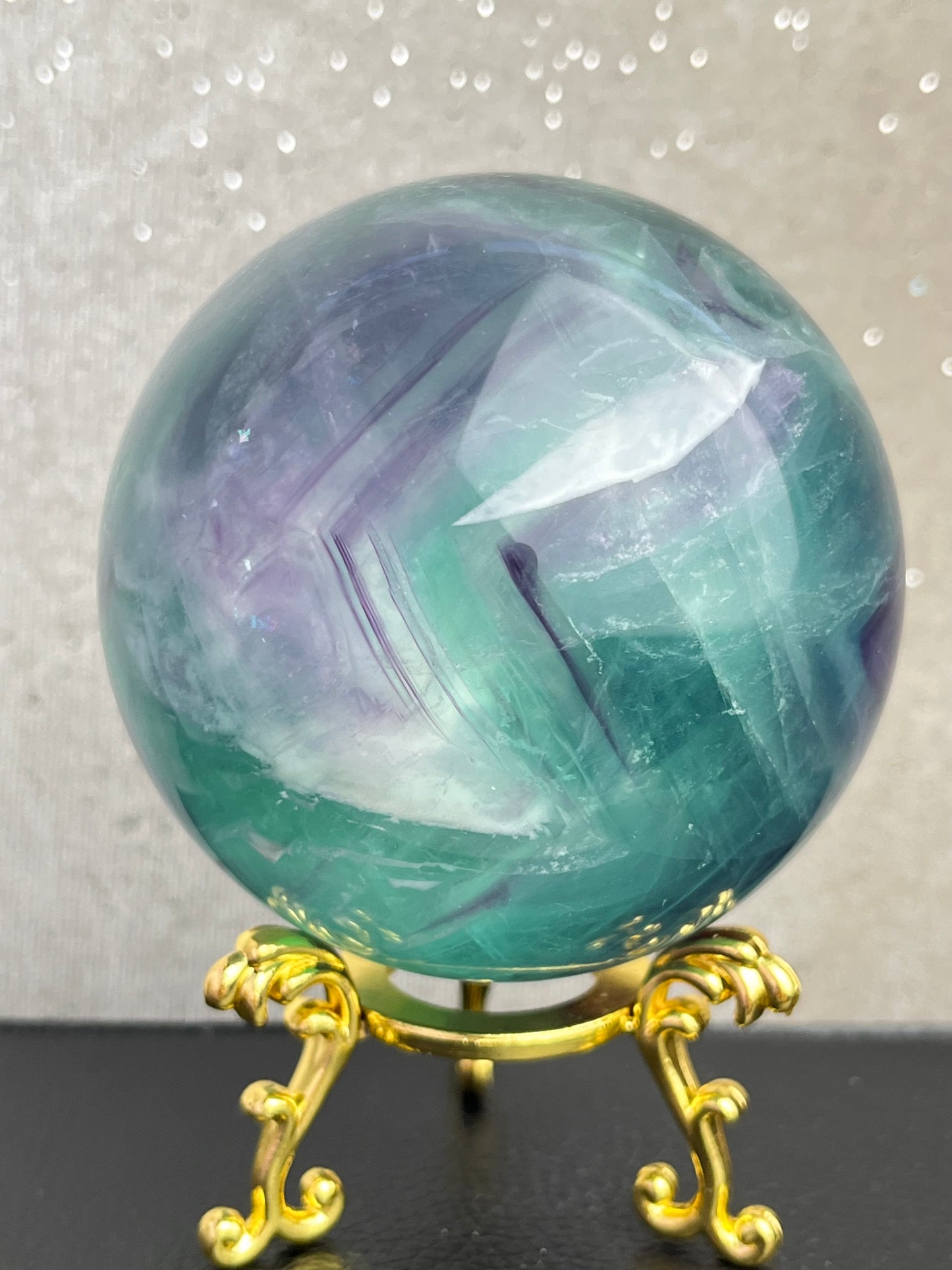 Regnbue Fluoritt Kule