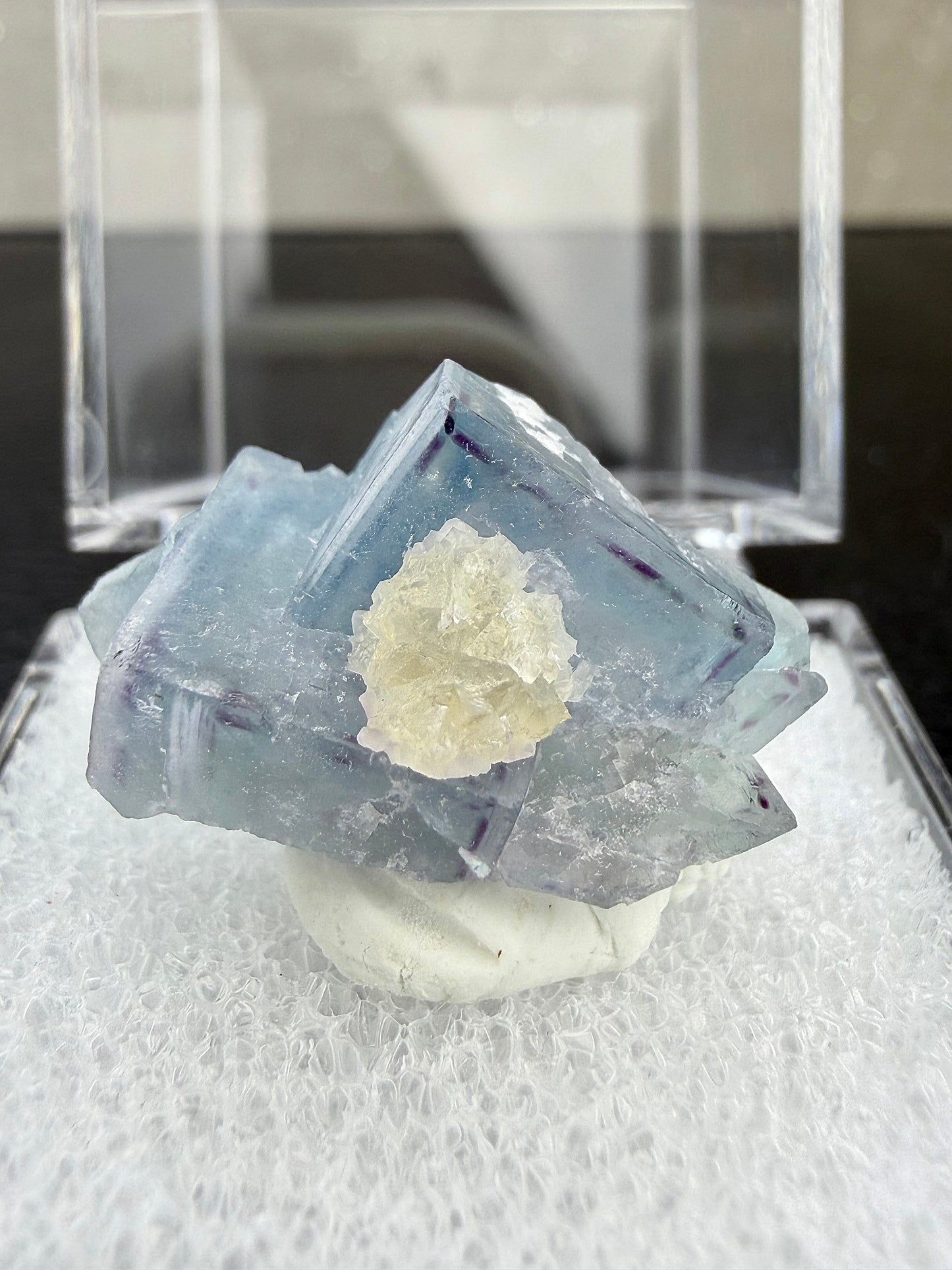 Blue Fluorite with Box