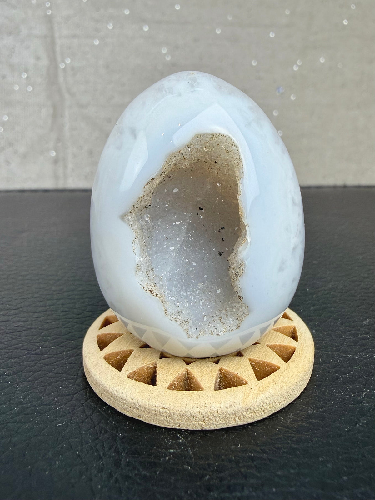 Druzy agat geode egg