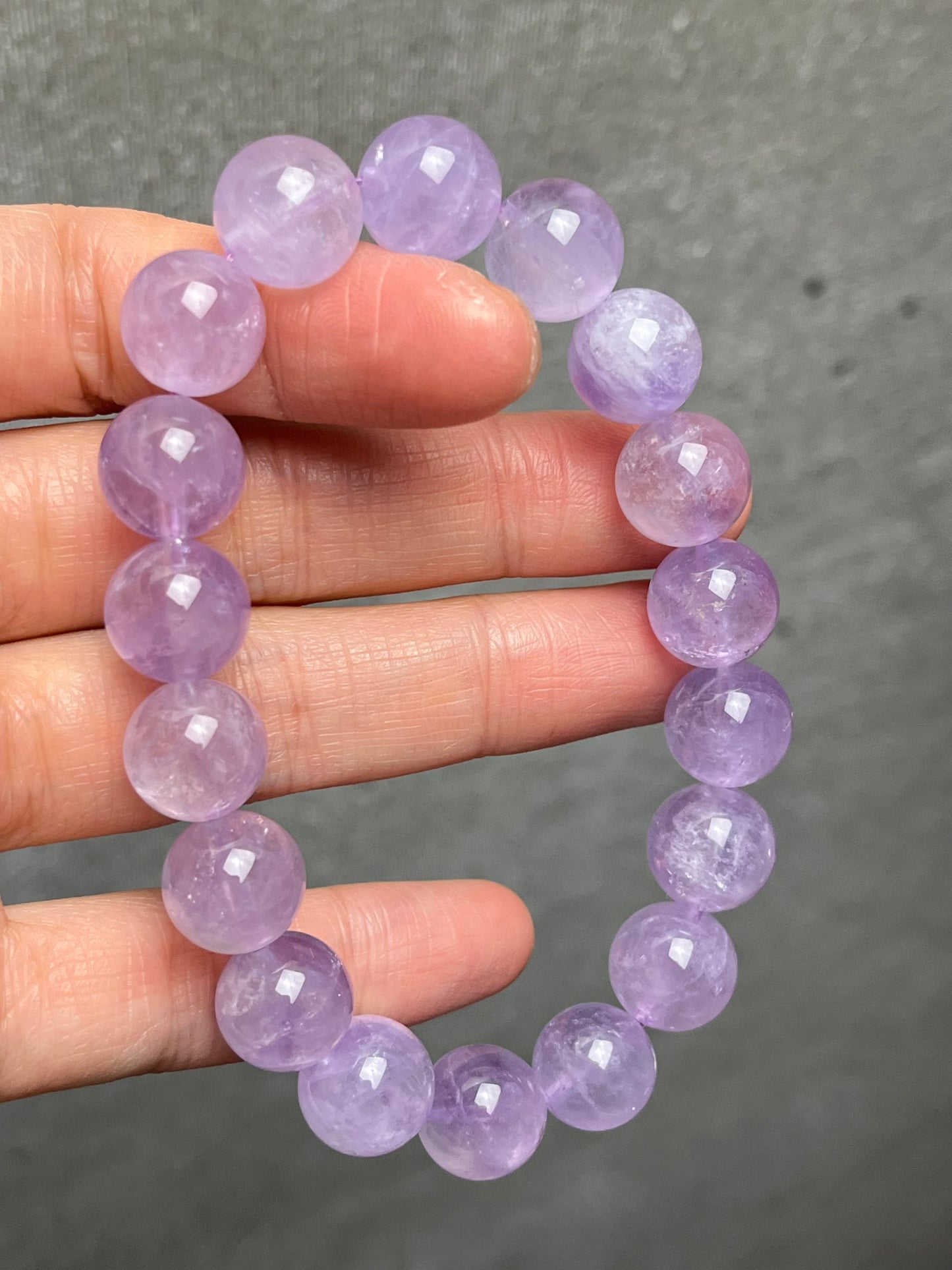 Ametyst armbånd 11mm+