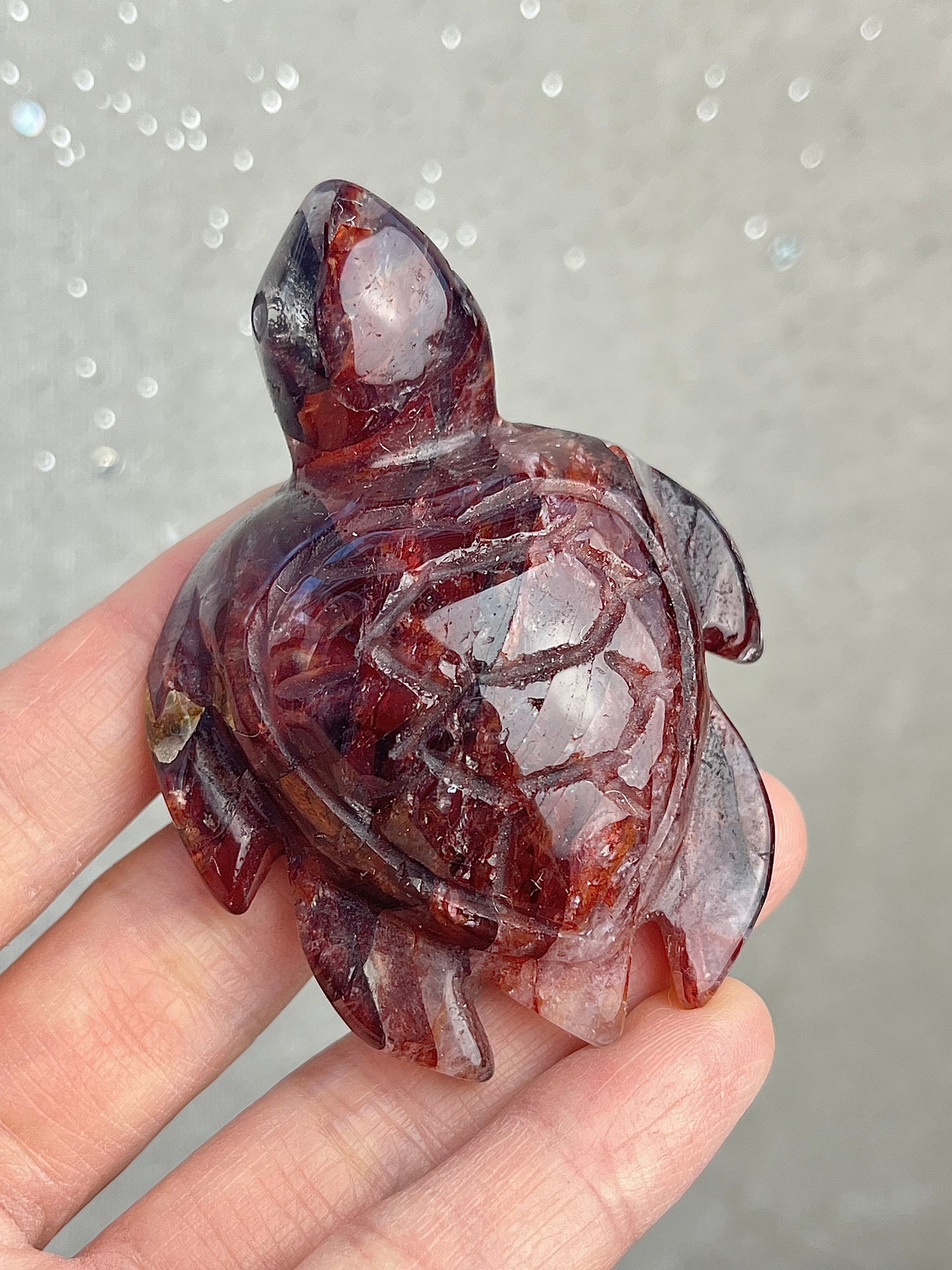 Flammekvarts skilpadde