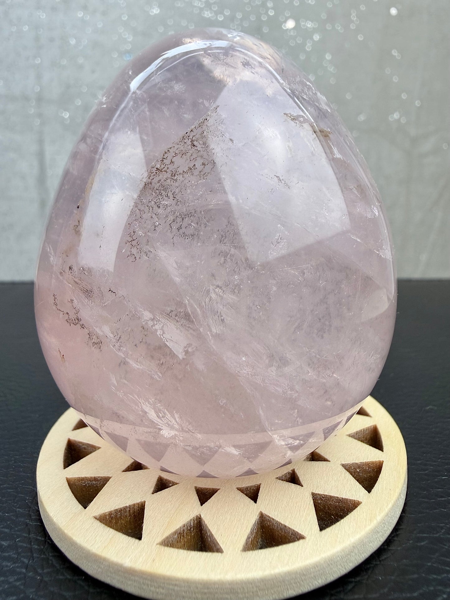 Dendritic Rosenkvarts Egg
