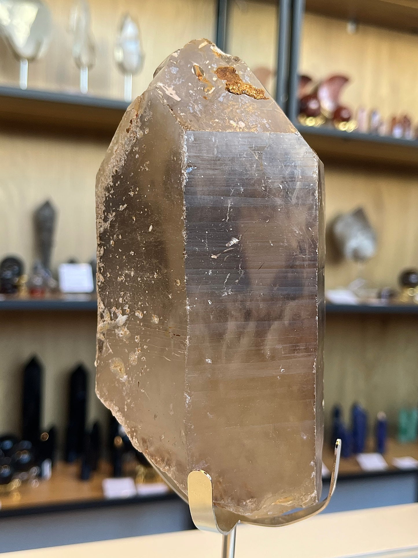 Smoky quartz from Madagascar (with stand),1.3kg