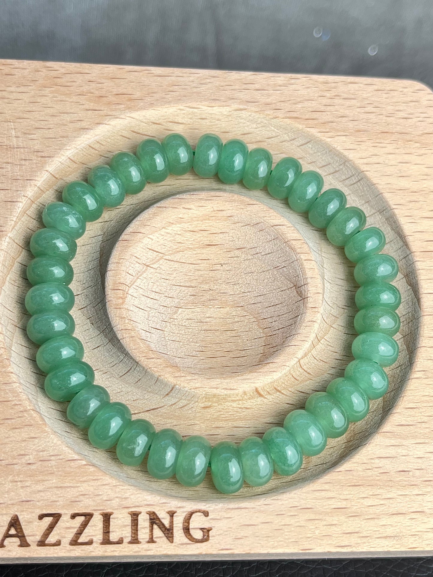 Grønn Aventurin armbånd 8mm+