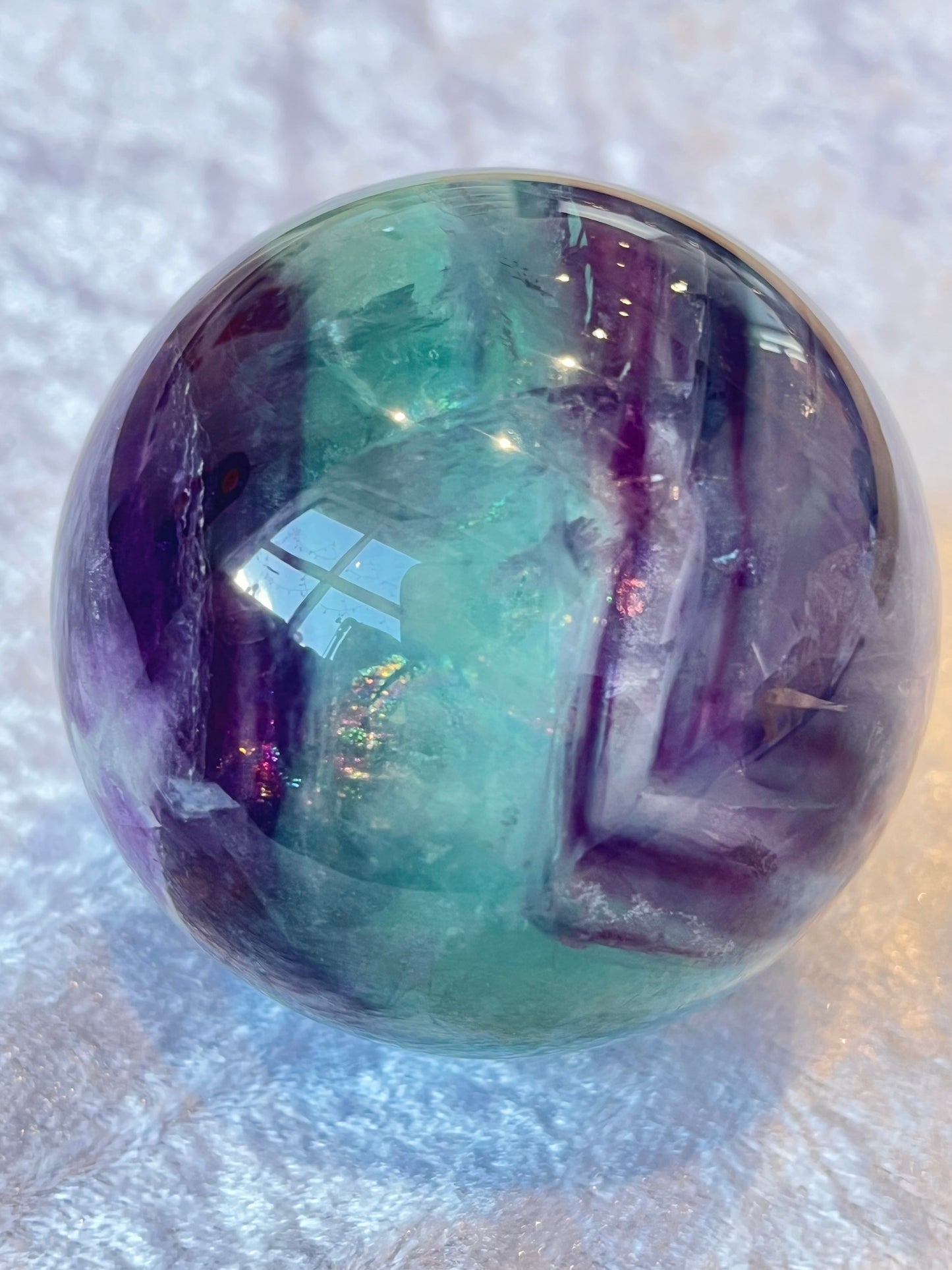 Regnbue Fluoritt Kule