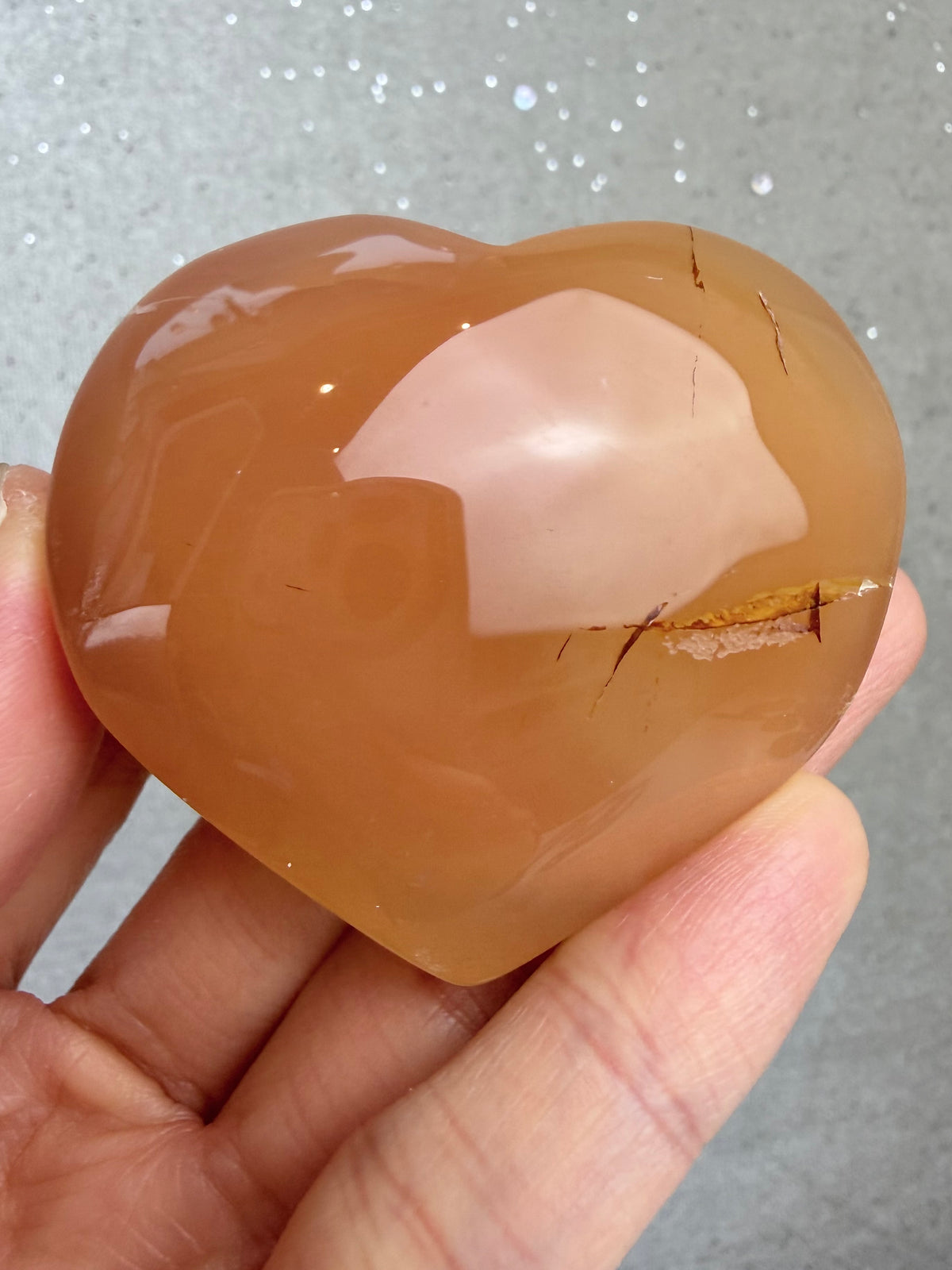 Druzy Agat Hjerte