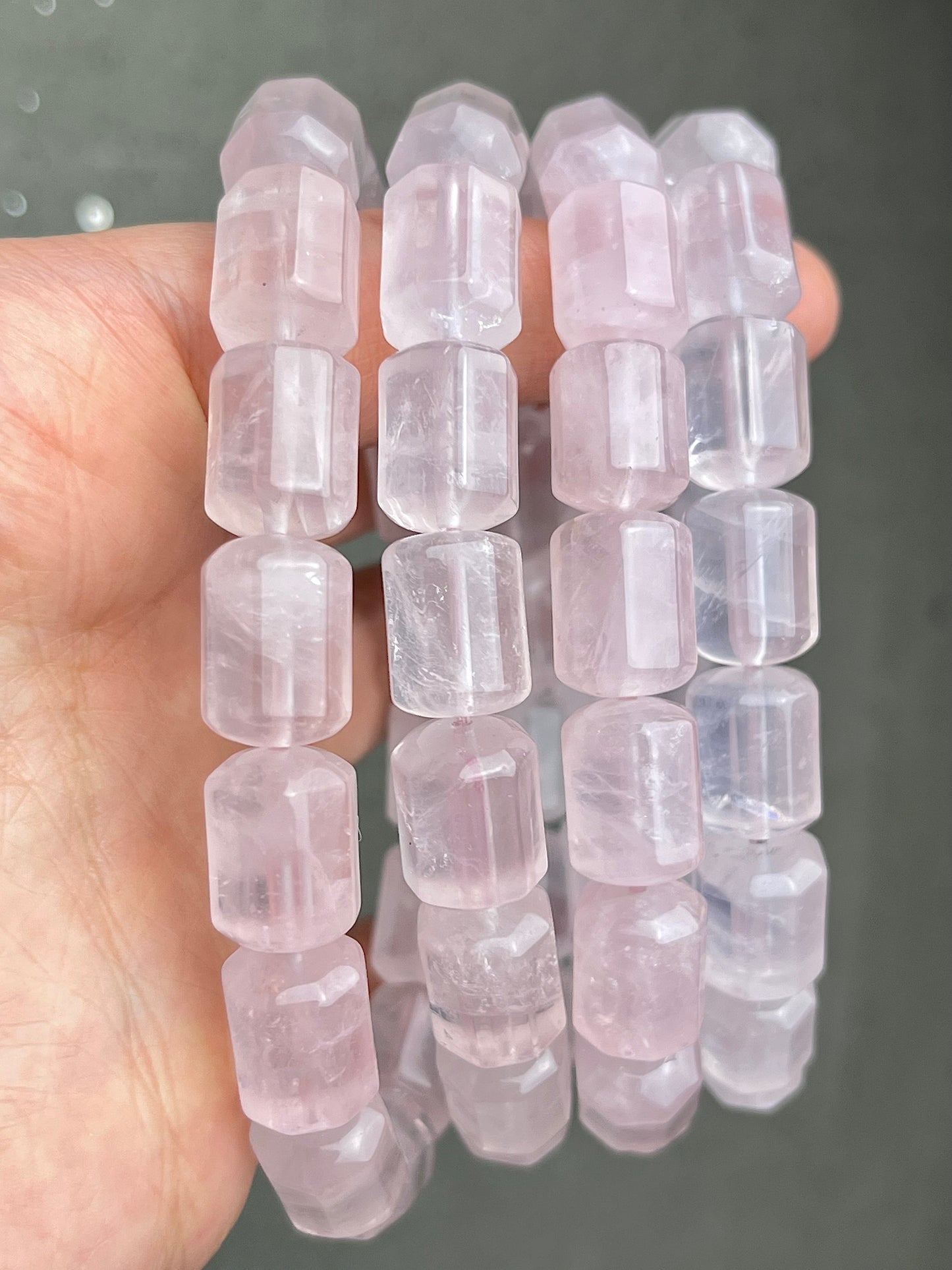 Rosenkvarts armbånd 10mm+