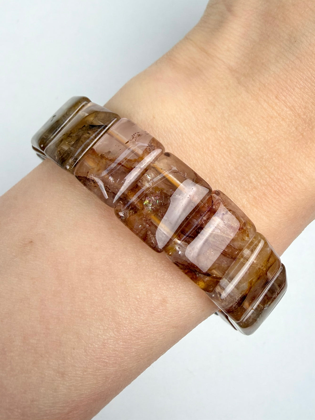 Golden healer kvarts armbånd 15mm+