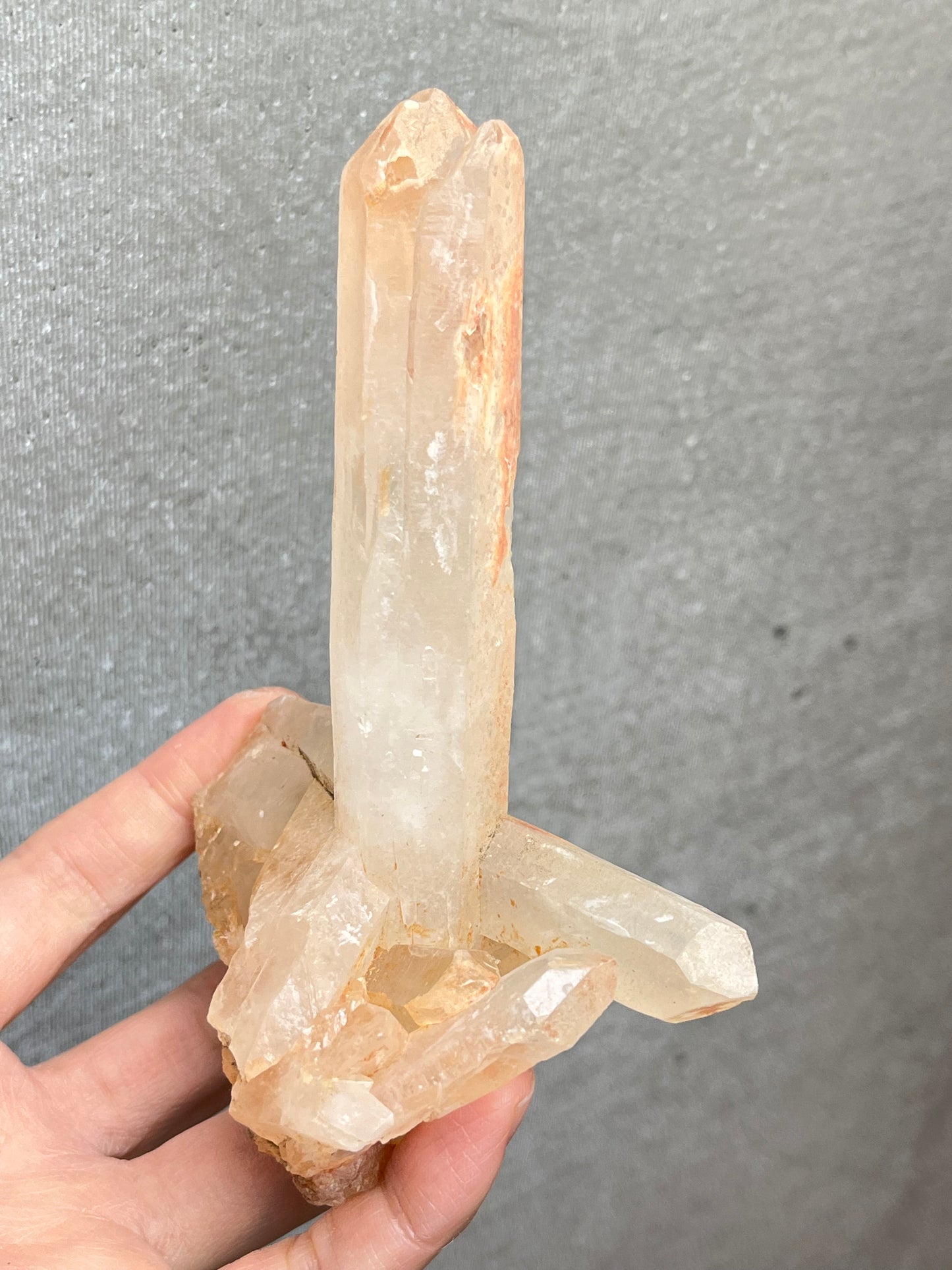 Kvarts gruppe med jernoksid