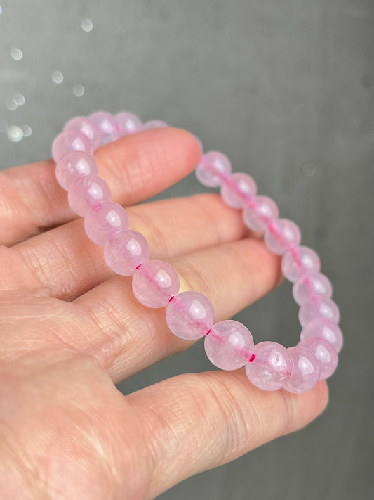 Rosenkvarts armbånd 8mm+