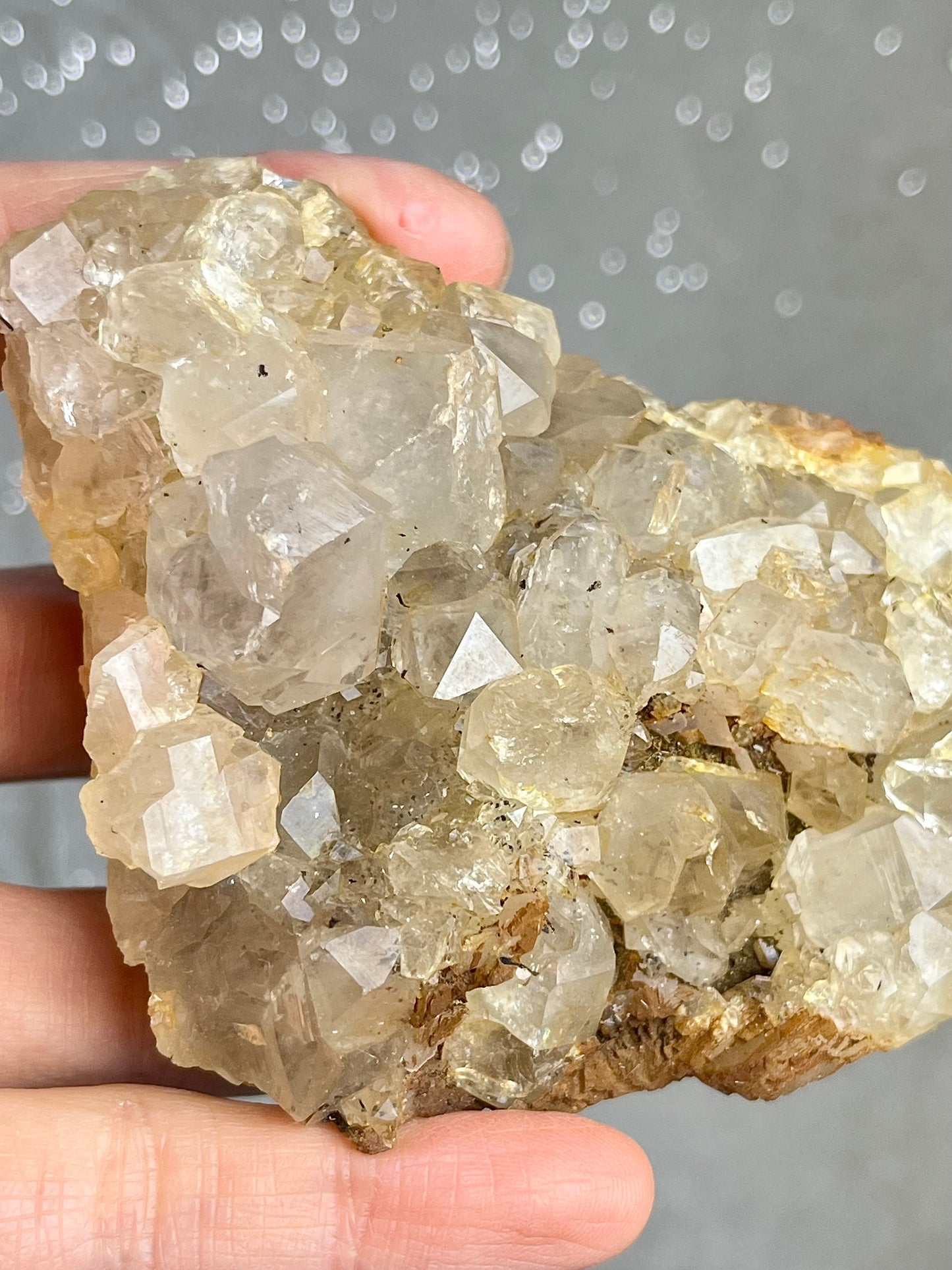 Kvarts gruppe med jernoksid