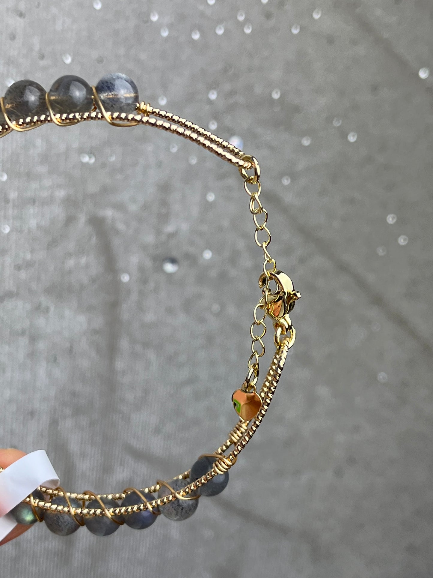 Labradoritt- Håndlaget armbånd